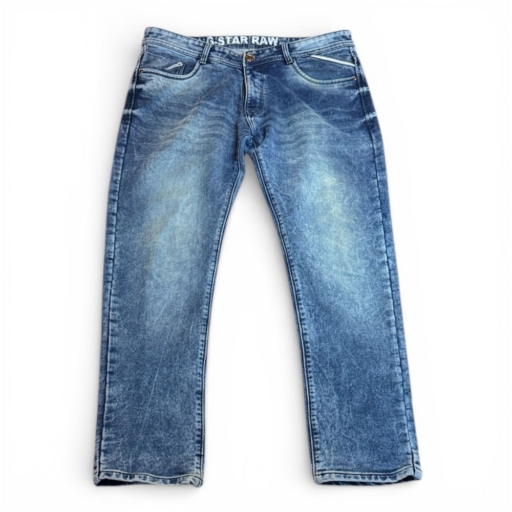 G-Star Men's Blue Straight Jeans 1160 sz 36